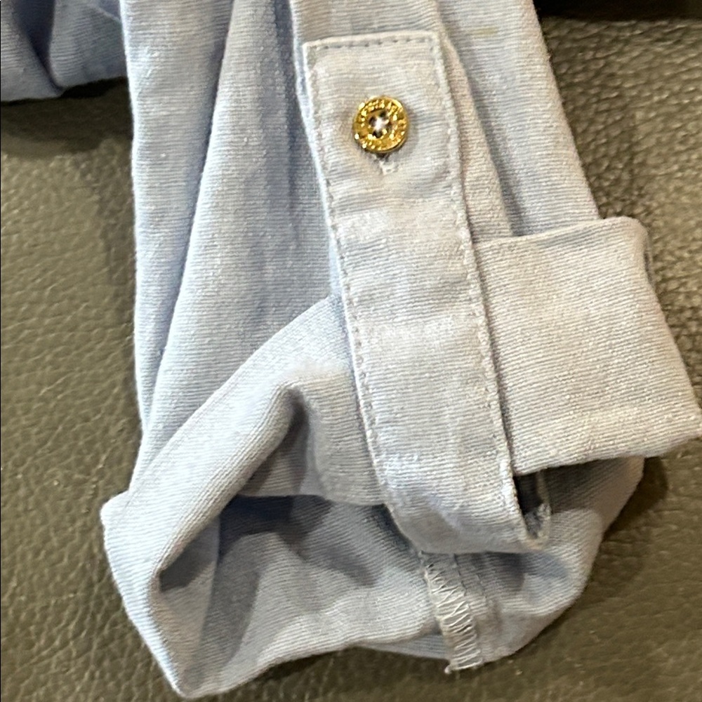Ellen Tracy Linen Women's Light Blue Jacket, Size M, EUC - Picture 5 of 7